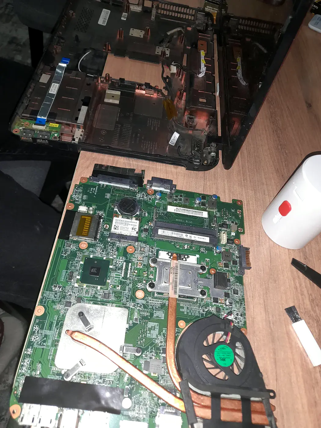 Laptop anakartı ve fan bakımı